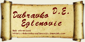 Dubravko Eglenović vizit kartica